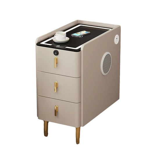 Ultra Narrow Small Smart Bedside Table Modern Simple
