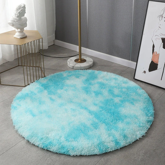 Round Carpet Tie-dye Living Room Coffee Table Bedroom Bedside Mats
