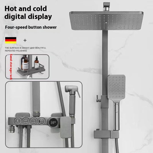 Constant Temperature Digital Display Shower Head Set