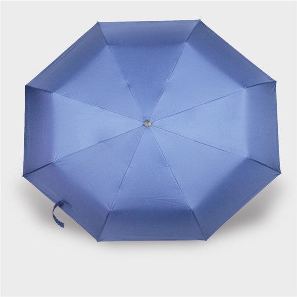 Fully Automatic Sunshade Vinyl Umbrella, Three-Fold Umbrella, Rain And Sun Dual-Purpose Umbrella