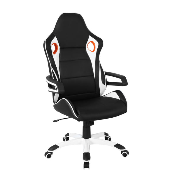 Silla para casa y oficina Techni Mobili Racing Style, color negro 