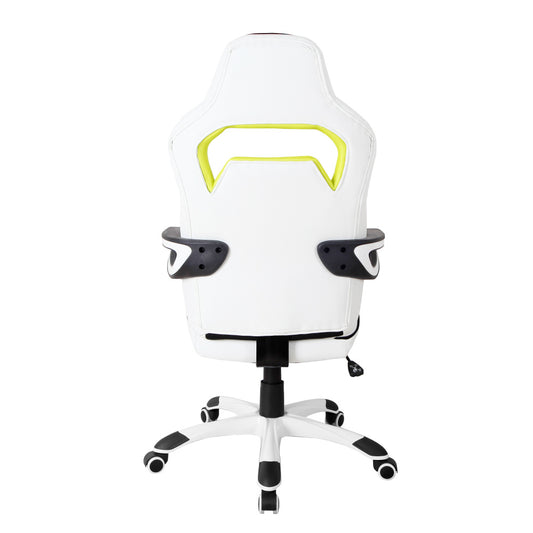 Techni Mobili Ergonomic Essential Racing Style Home &amp; Office Chair, White