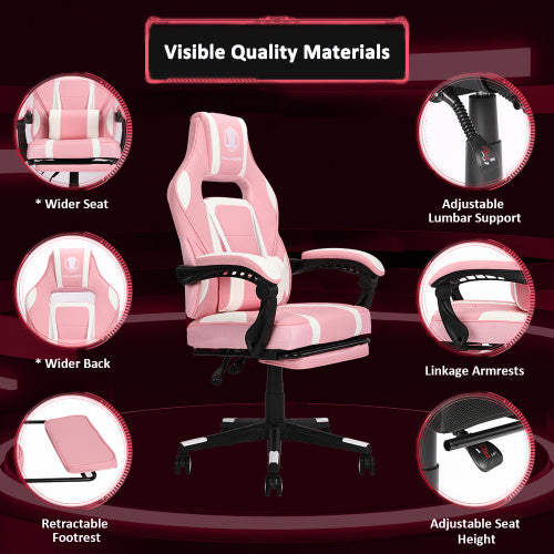 Vanbow.Ergonomic massage/rotary racing office game computer chair/PU leather