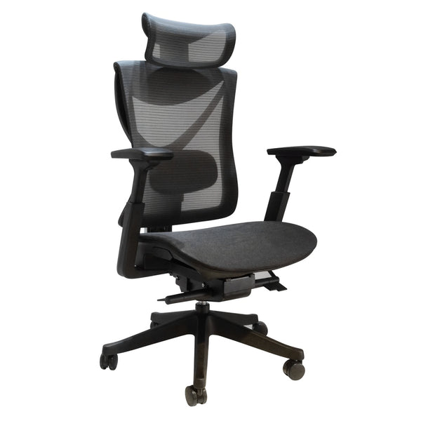 Silla de oficina grande y alta con asiento deslizante y lumbar ajustable, reposacabezas y reposabrazos 4D, función de inclinación máxima de 115 °, 300 libras, color negro 