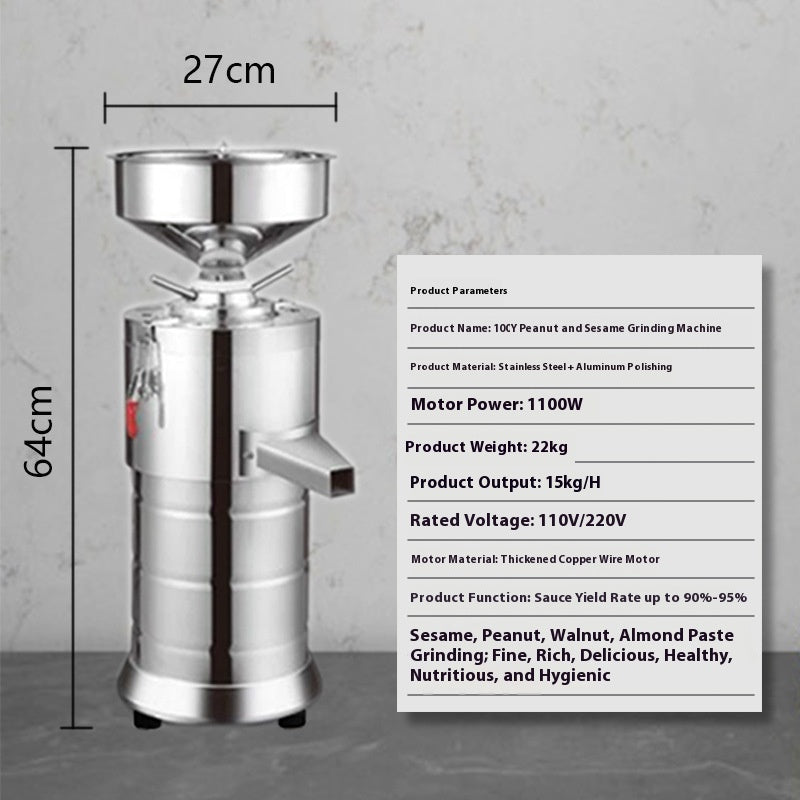 Sesame Paste Machine Electric Small Household Automatic Grinding Machine