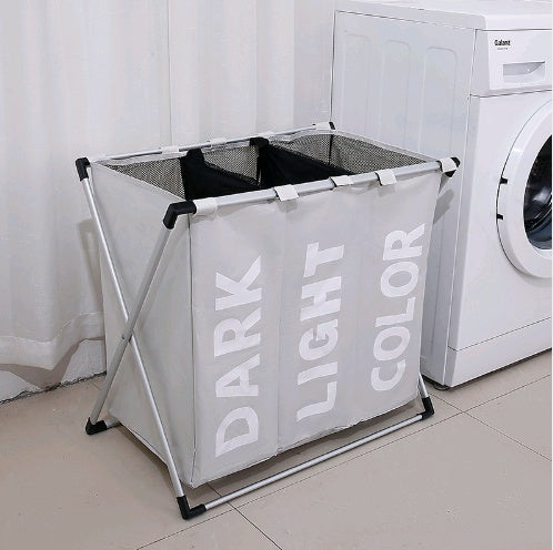 Household items storage baskets Environmentally friendly cloth waterproof laundry baskets Divisional folding Oxford cloth hampers