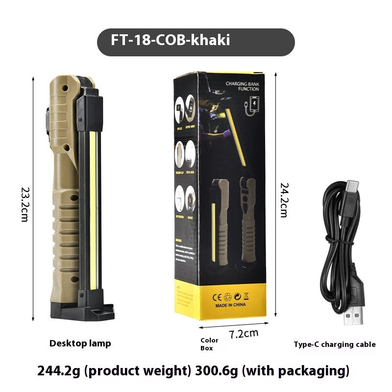 USB Multifunctional COB Magnet Auto Repair Work Light