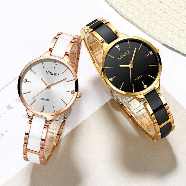 Waterproof and ceramic women's watch