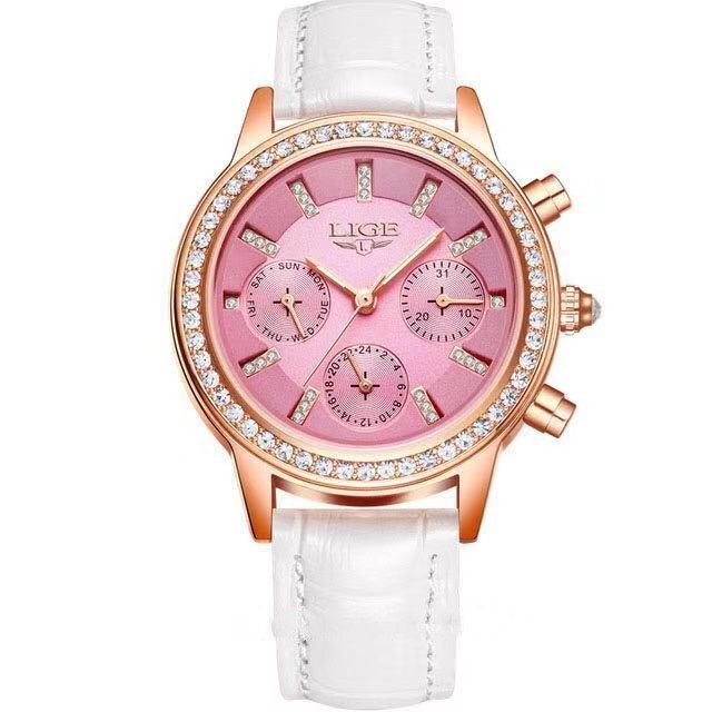 Rhinestone Multifunctional Waterproof Women's Watch