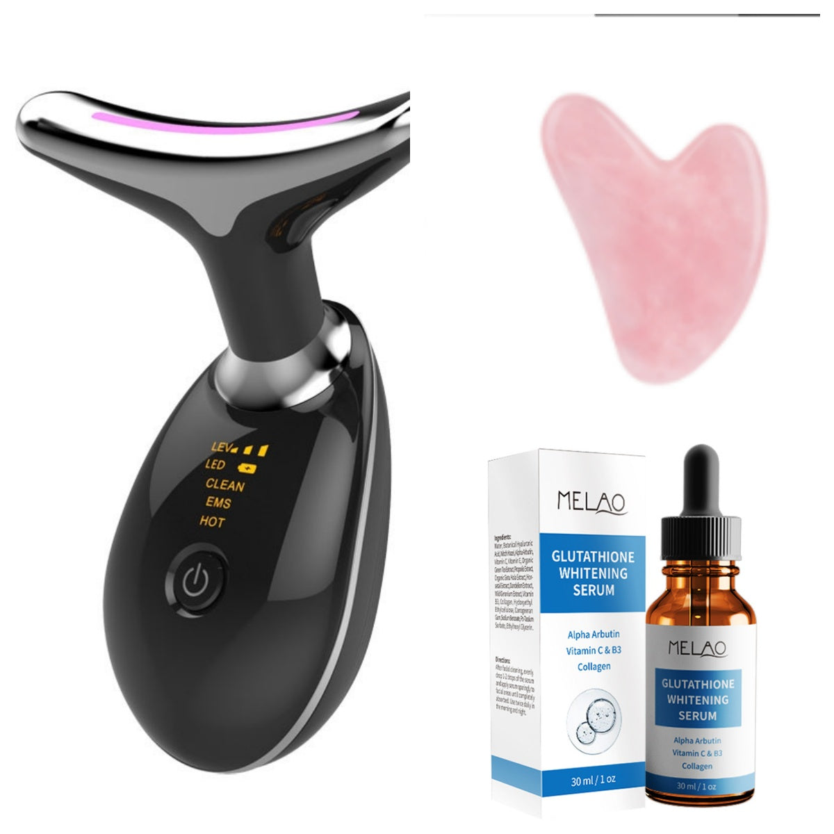 EMS Thermal Neck Lifting And Tighten Massager Electric Microcurrent Wrinkle Remover