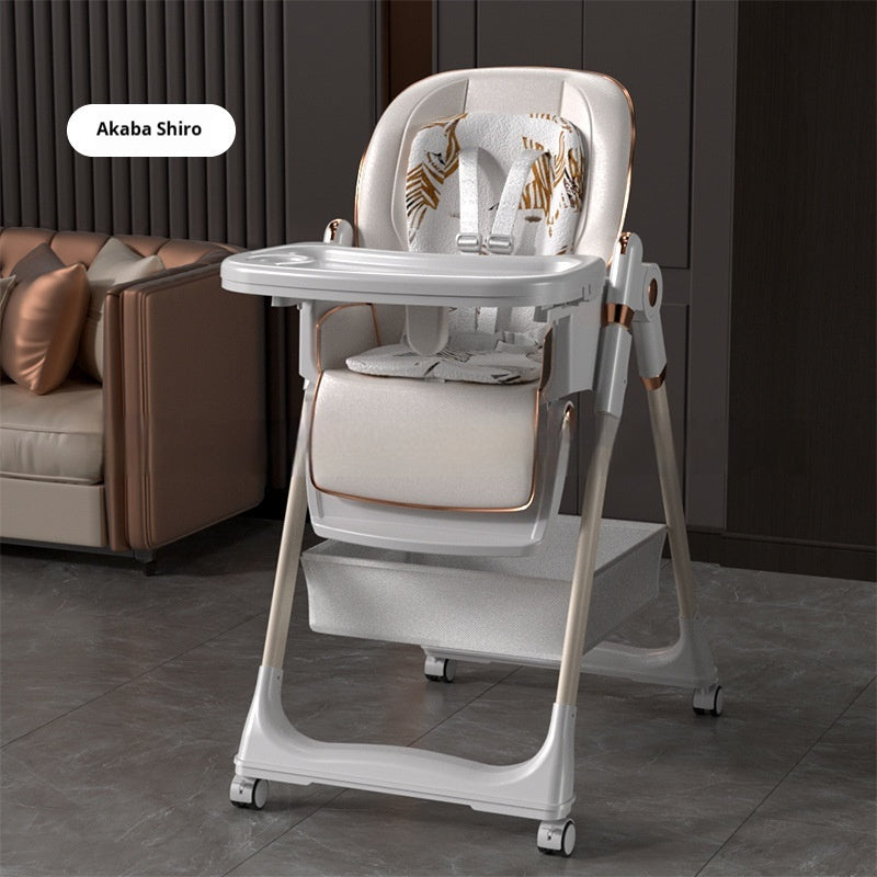 Baby Eating Multifunctional Foldable Children's Dining Table And Chair Household Portable