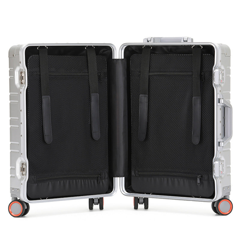 Aluminum Magnesium Alloy Trolley Case Universal Wheel