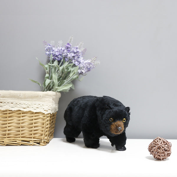 Plush Black Bear Crafts Home Decorations