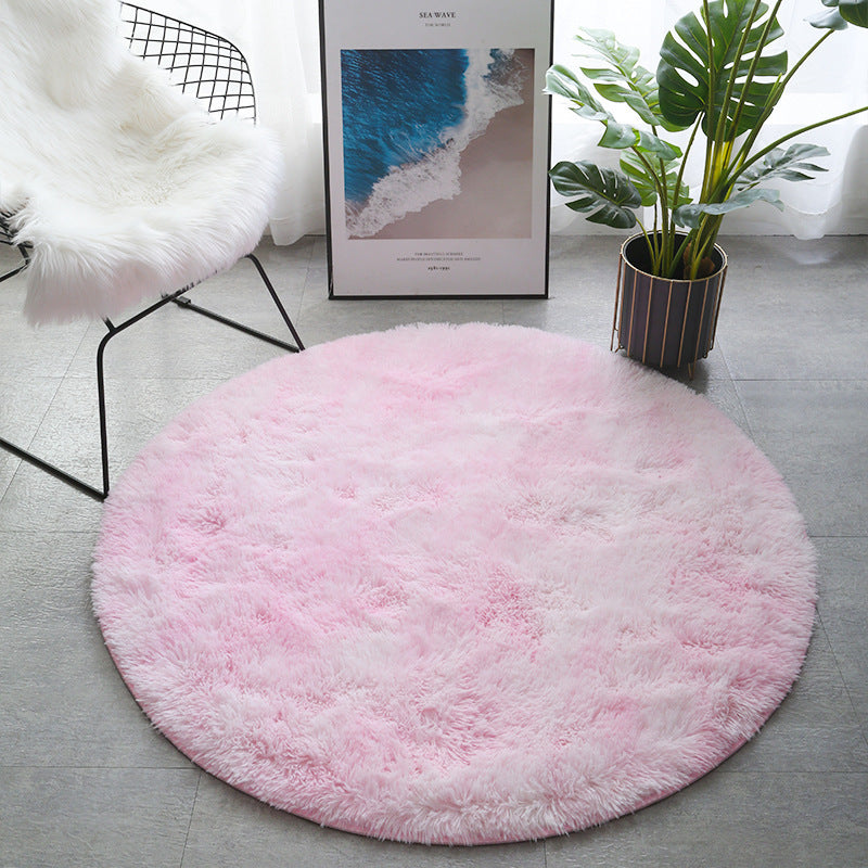 Round Carpet Tie-dye Living Room Coffee Table Bedroom Bedside Mats