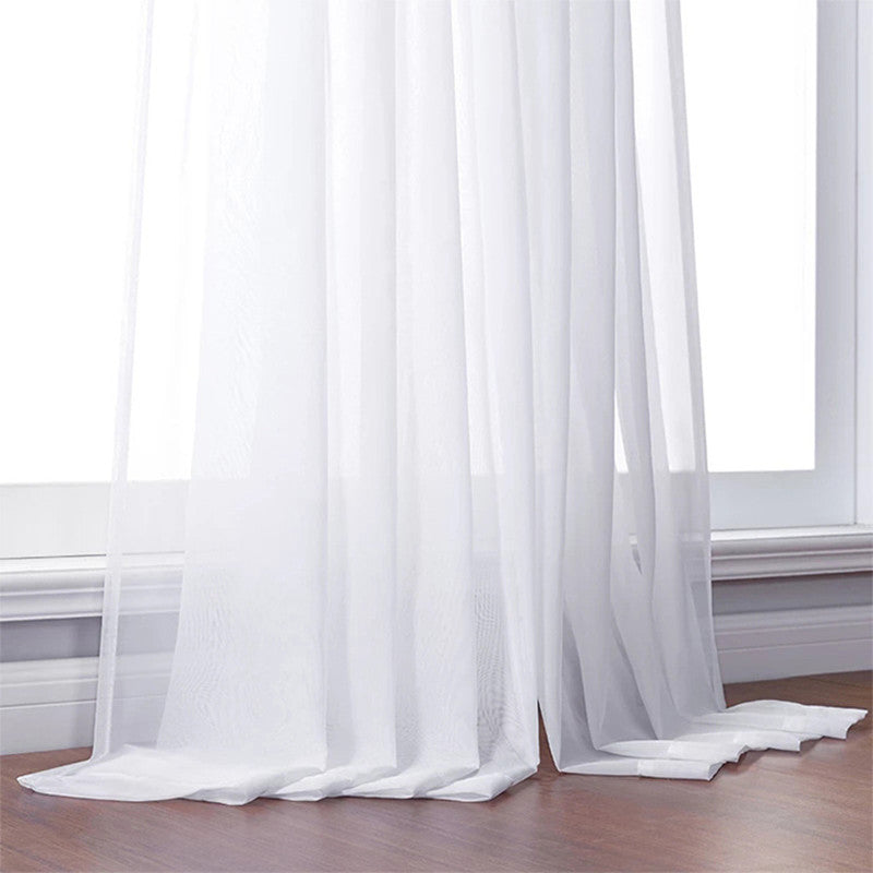 Pure Color Curtain Glass Screen Transparent Window Screen
