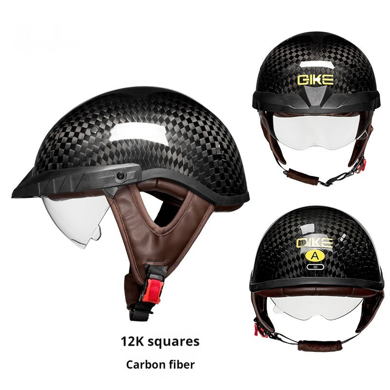 3C Carbon Fiber Half Helmet Motorcycle Helmet