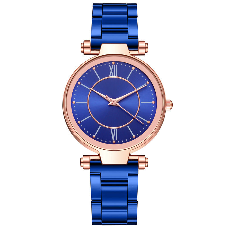 Steel belt female student casual quartz watch