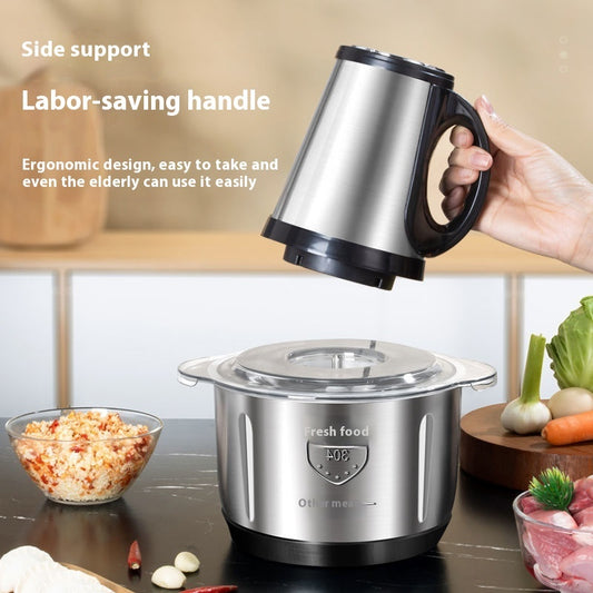 Stainless Steel Meat Grinder Small Household Automatic Cooking Machine