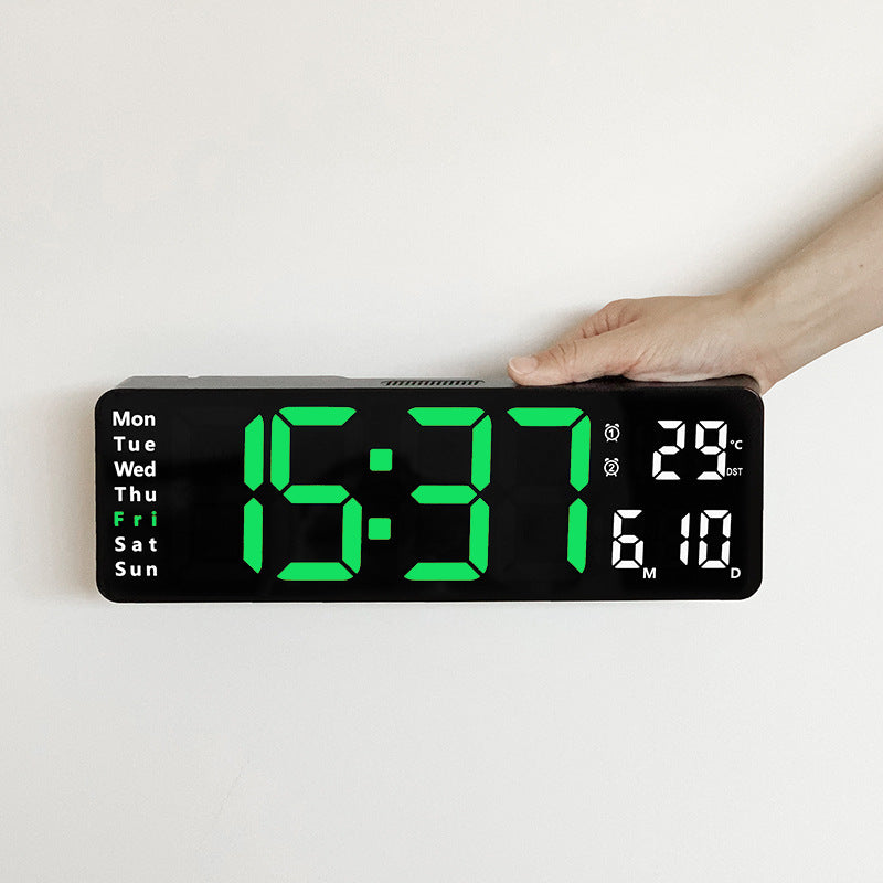 UK 16-inch LED Digital Clock With Battery