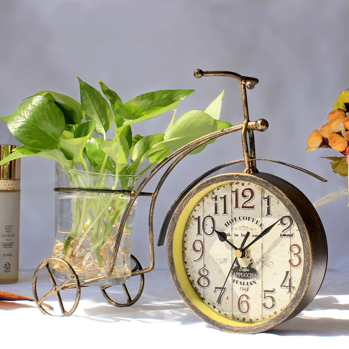 Desktop Living Room Simple And Creative Mute Clock Ornaments