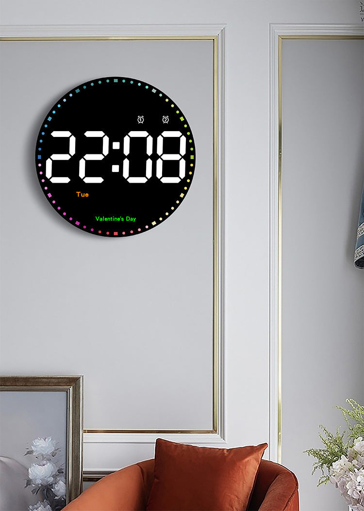 Living Room Digital Electronic Clock Wall Clock