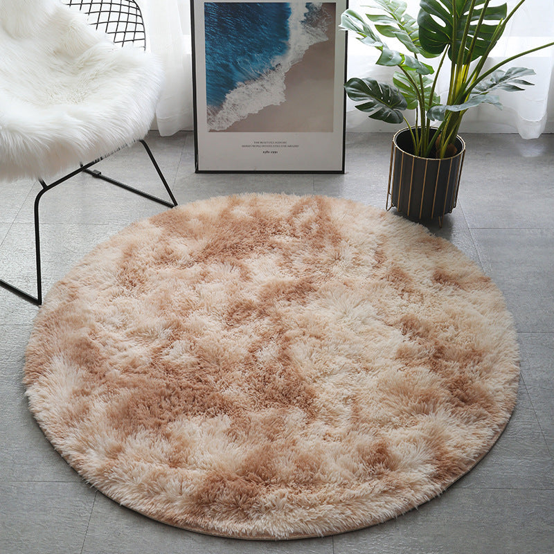 Round Carpet Tie-dye Living Room Coffee Table Bedroom Bedside Mats
