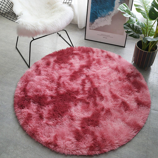 Round Carpet Tie-dye Living Room Coffee Table Bedroom Bedside Mats
