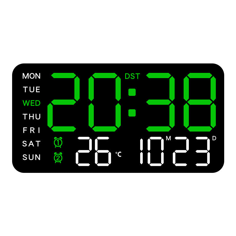 Simple Digital Clock Display Living Room
