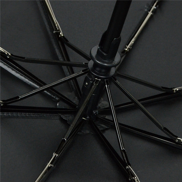 Fully Automatic Sunshade Vinyl Umbrella, Three-Fold Umbrella, Rain And Sun Dual-Purpose Umbrella