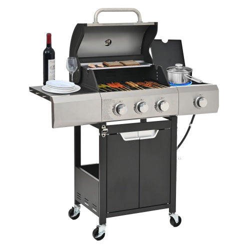 Stainless steel gas grill