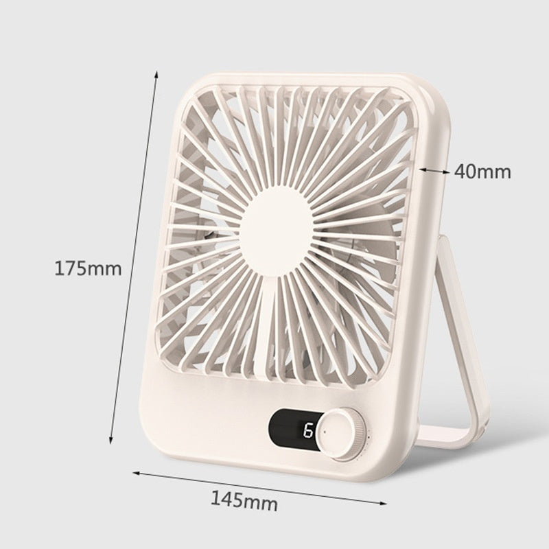 Mini-portable Fan Ultra-thin Desktop Office And Dormitory Mute Fan
