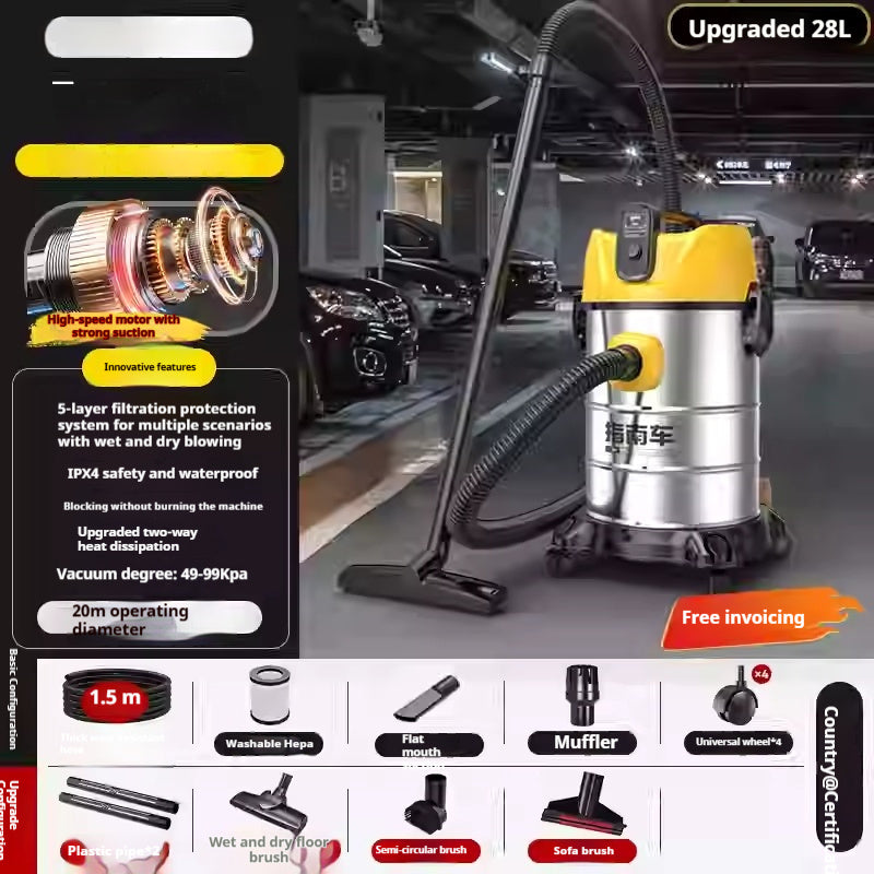 Vacuum Cleaner Household Big Suction Small Car Strong Power