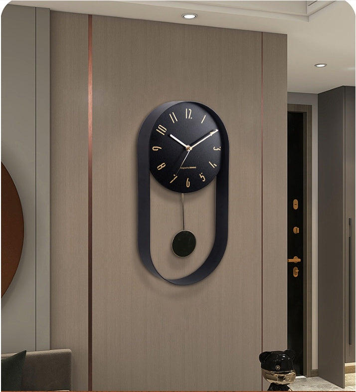 16 Inch Swing Living Room Wrought Iron Wall Clock