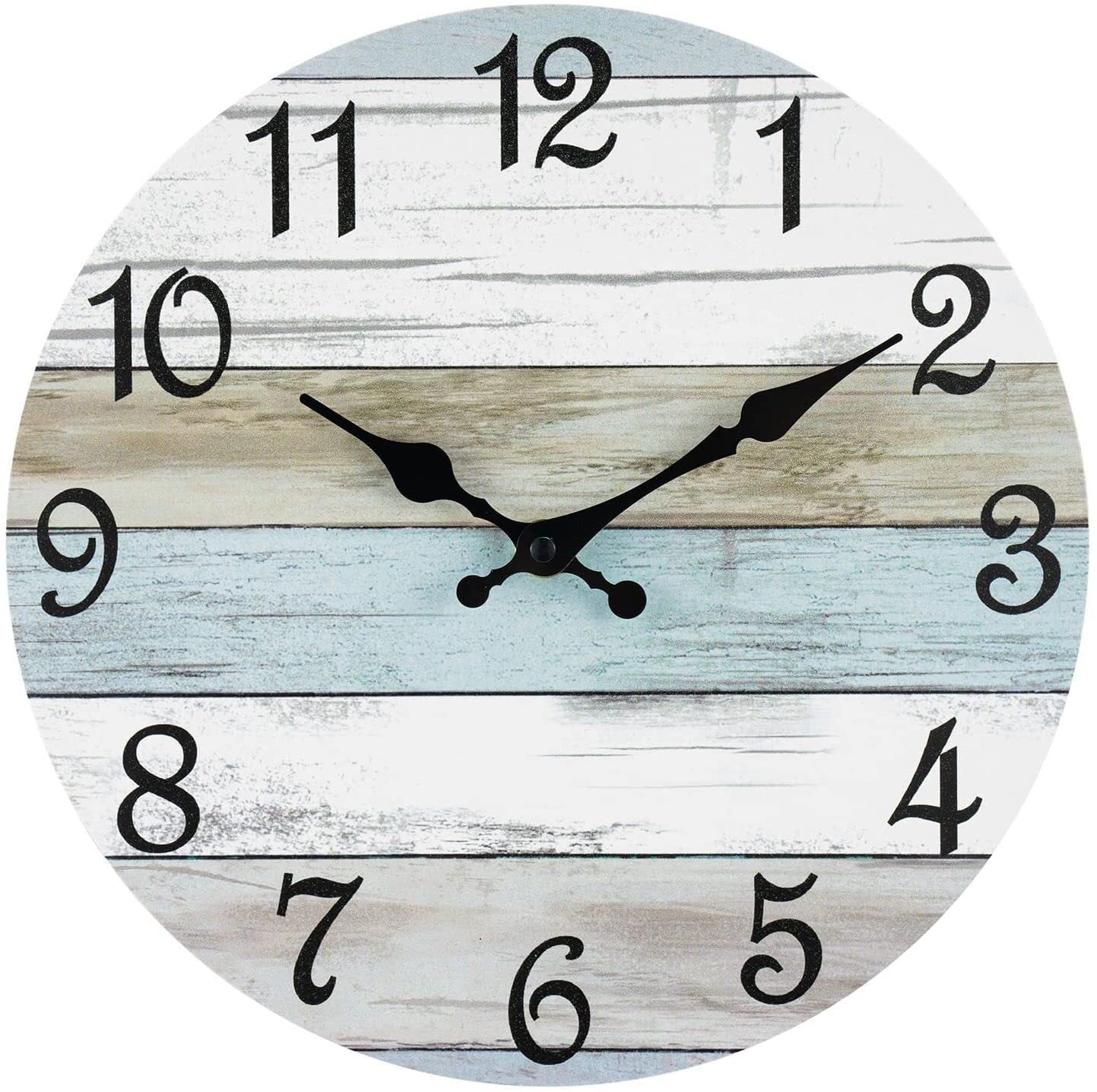 Simple Wood Grain Digital Density Plate Clock