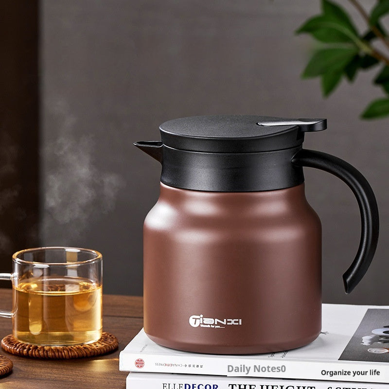 Tetera de gran capacidad con separación de agua para té