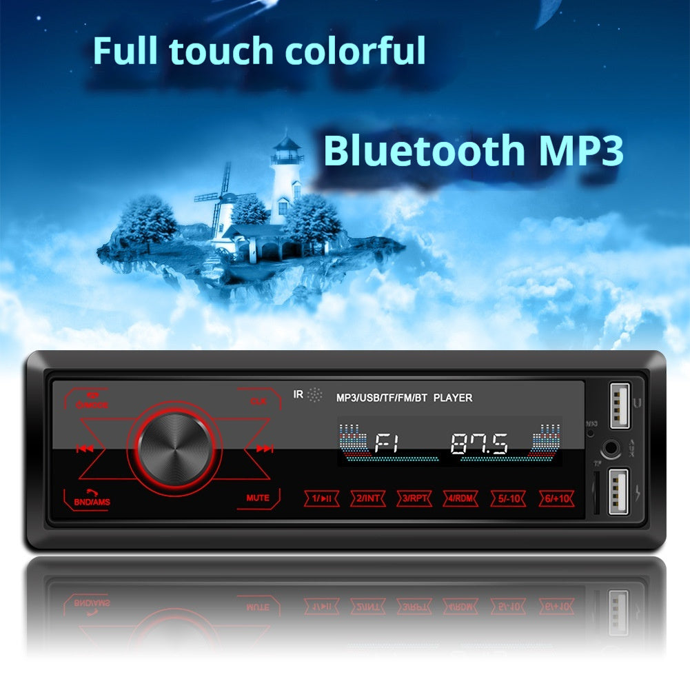 M10 Touch Screen Dual USB Vehicular Bluetooth MP3 Player Colorful Light Card U Disk Radio All-in-one Machine