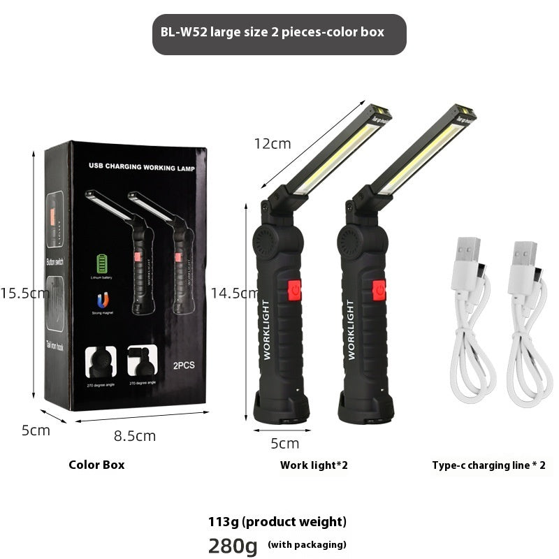 USB Multifunctional COB Magnet Auto Repair Work Light