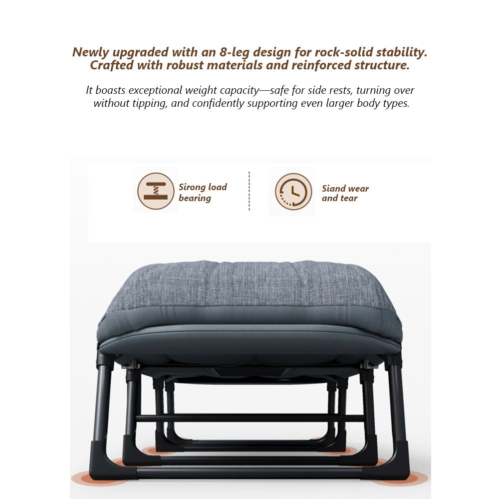 ATORPOK All In One Camping Cot For Adults Heavy Duty 450 Lbs Capacity, Portable Folding Bed With Built In Cushion Pillow, Lightweight Compact Design Includes Carry Bag For Indoor Outdoor Use