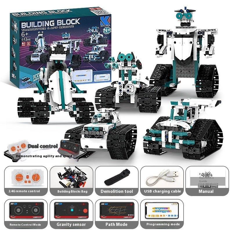 Programming Robot Electric Building Blocks Remote Control Car Toys
