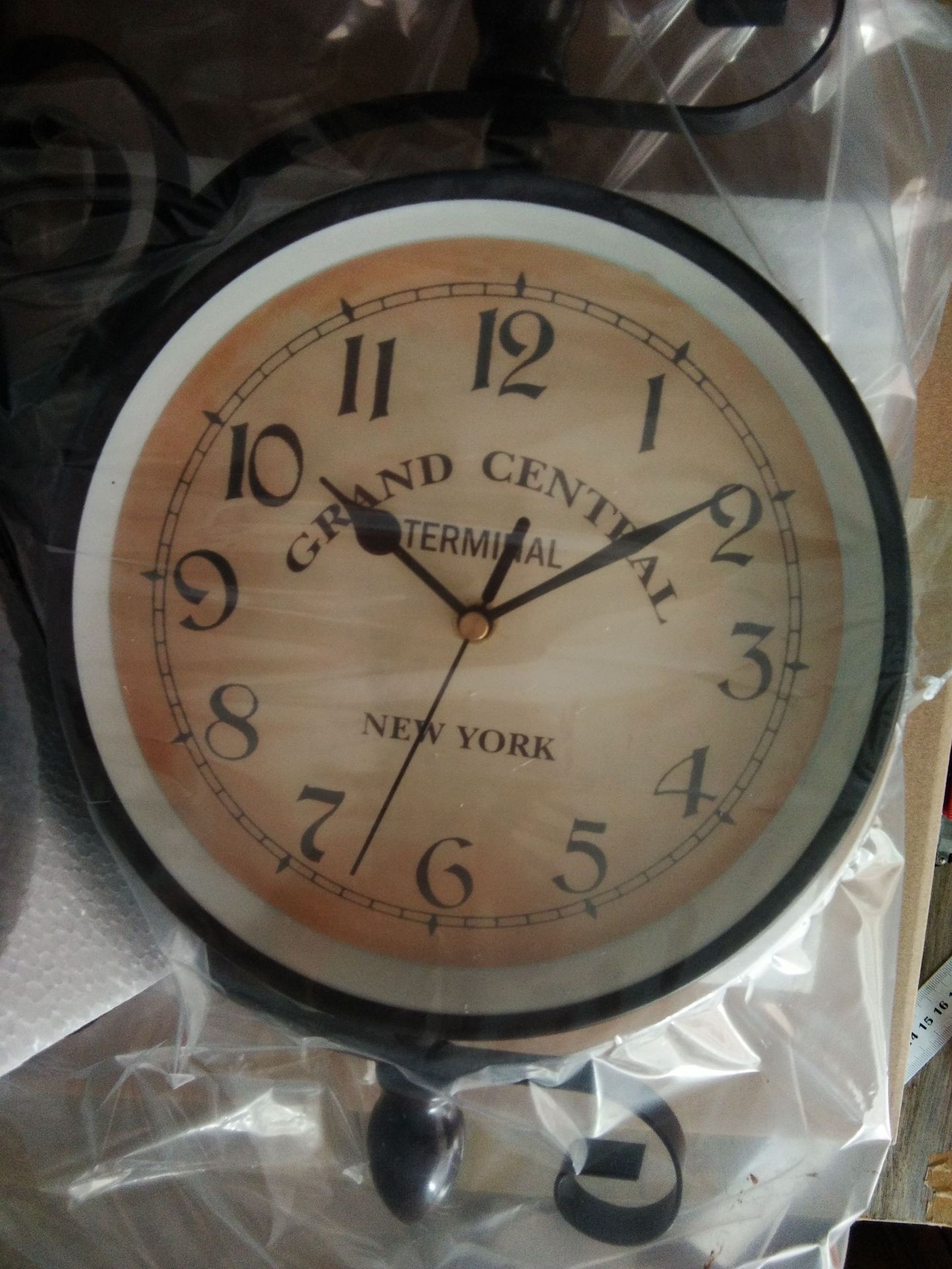 Classical European Style Creative Fashion Double-sided Wall Clock