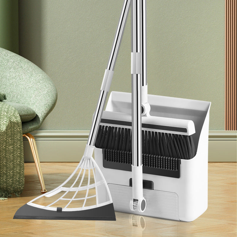 Three in one broom dustpan floor brush