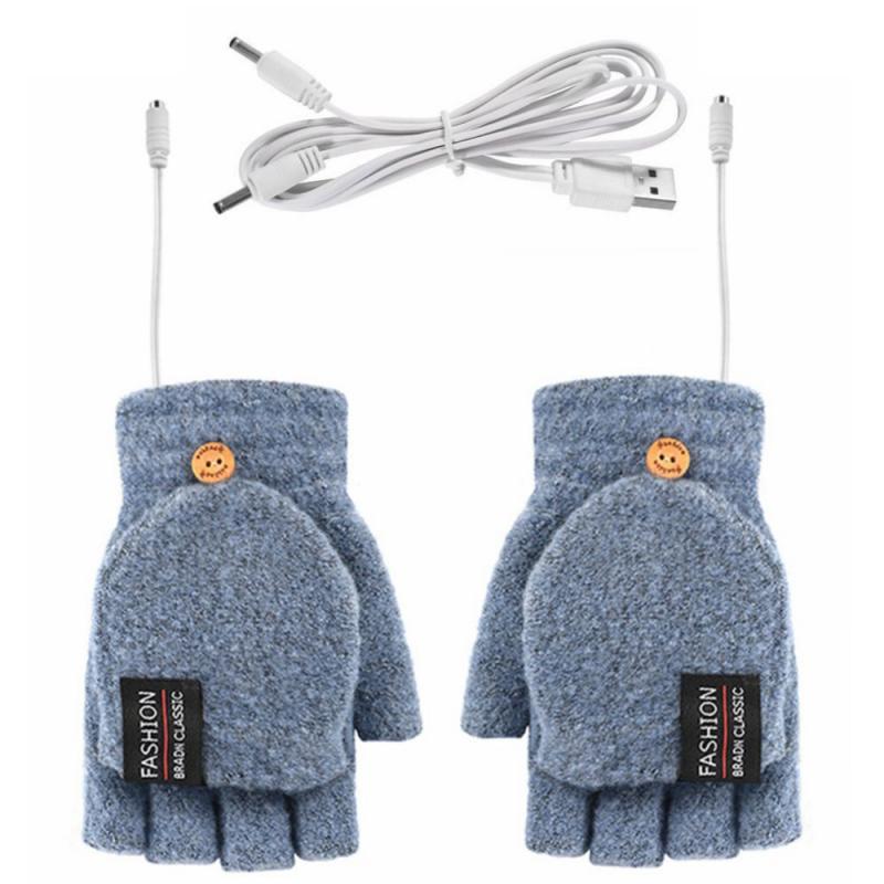 USB double-sided heating gloves