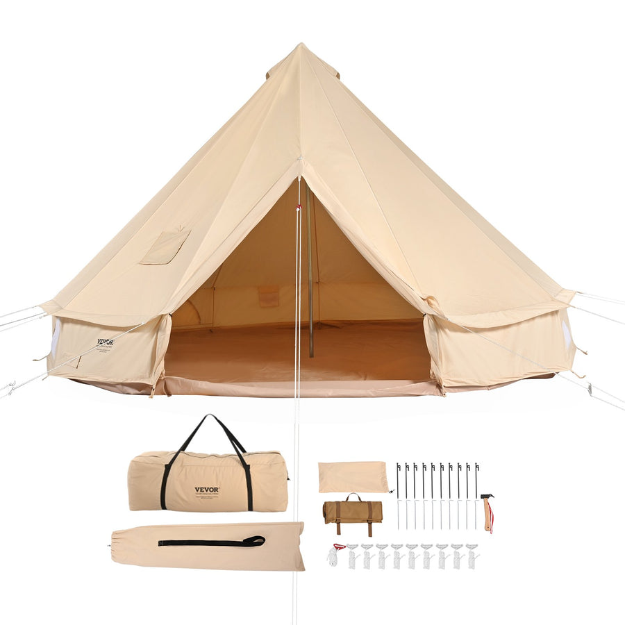 Canvas-Glockenzelt 3 M 4-Jahreszeiten-Canvas-Zelt Für Camping Mit Herdanschluss