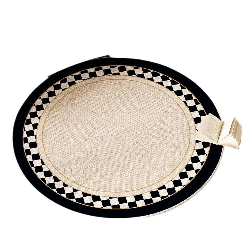 Cashmere-like Round Carpet Decoration Entrance Carpet
