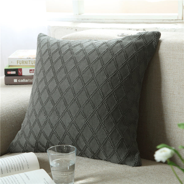 Strickkissenbezug Modellzimmer Pastorales Kissen im europäischen Stil Sofakissen 