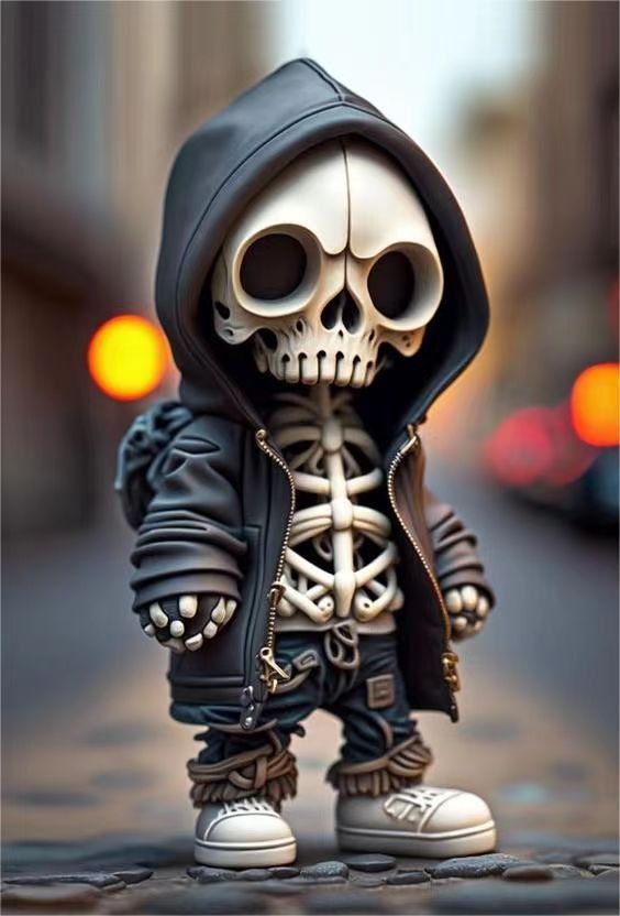 Figuras de esqueletos de Halloween