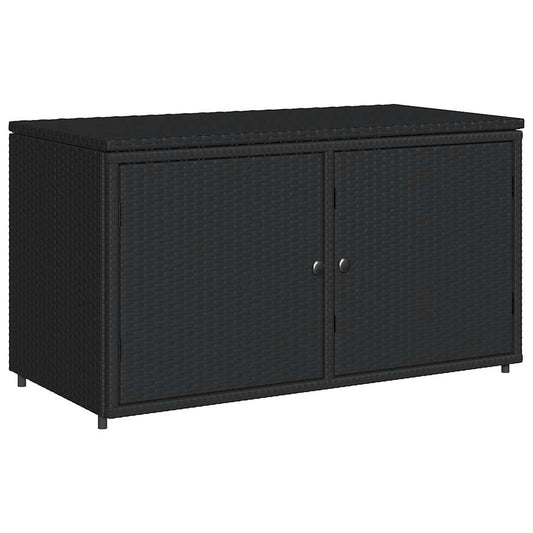 Garden Cabinet 110x55x60.5 cm Poly Rattan   Garden Cabinet