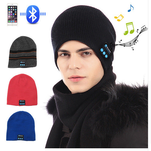 Wireless Bluetooth Hat Call Music Stereo Knitted Bluetooth Headset Hat