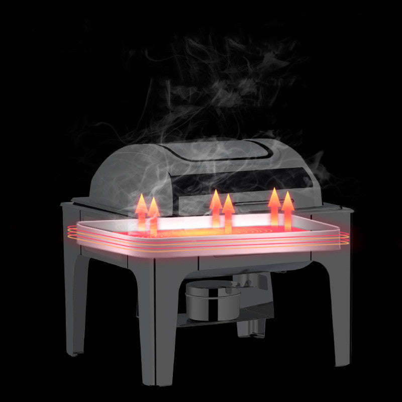 Stainless Steel Straight Leg Hydraulic Buffer Buffet Stove