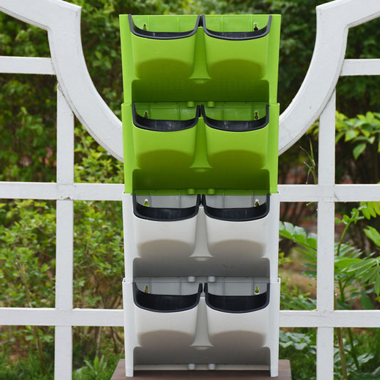 Indoor and outdoor balcony wall-mounted flower pot